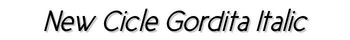 New Cicle Gordita Italic font